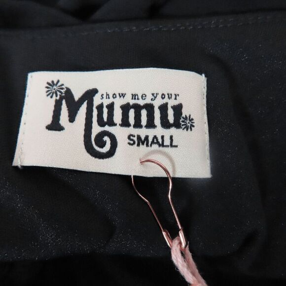 Show me your MuMu Black Caitlin Ruffle Maxi Dress Small - Picture 6 of 6